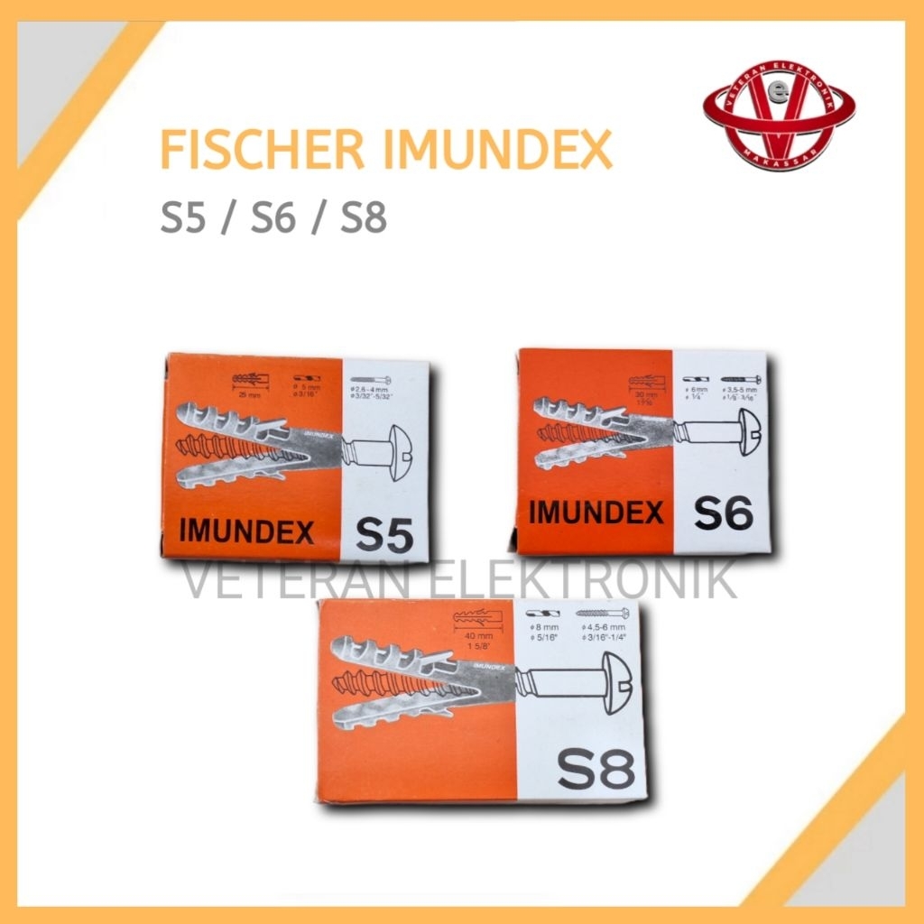 Fischer Imundex S5 / S6 / S8 Wall Plug Fisher Dinding