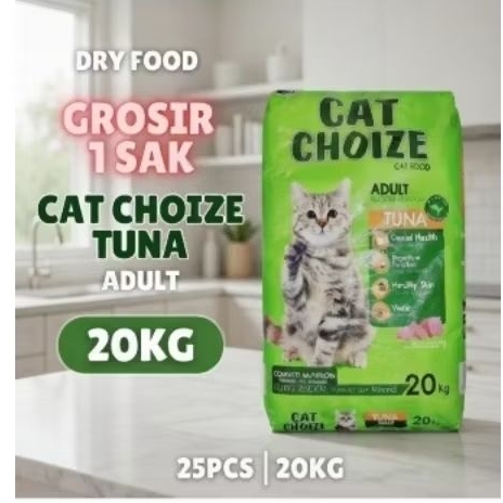 CAT CHOIZE 1 SAK/ CAT CHOIZE DEWASA/ MAKANAN KUCING/ PAKAN KUCING /CAT FOOD/ HARGA GROSIR/ MURAH/ 20
