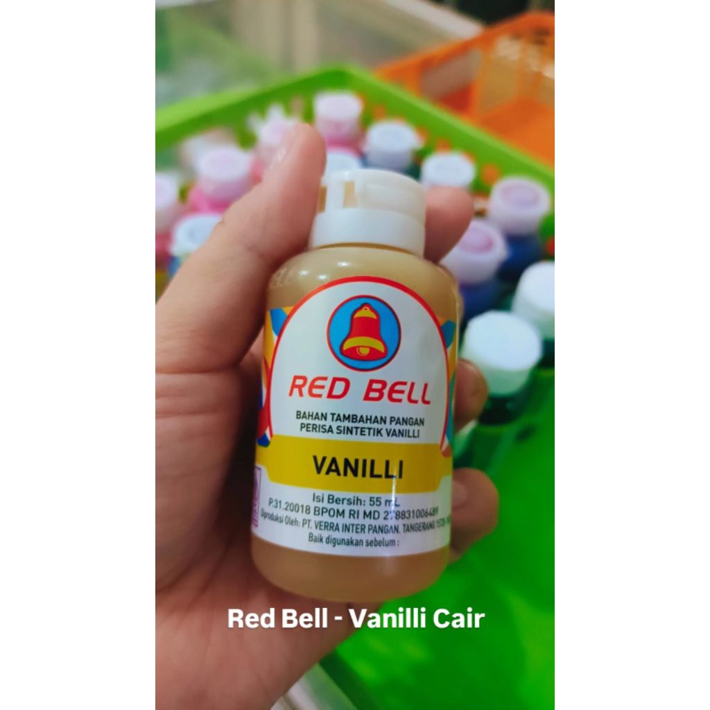 Red Bell Pasta Perisa dan Pewarna Makanan 55ml Vanili Cair