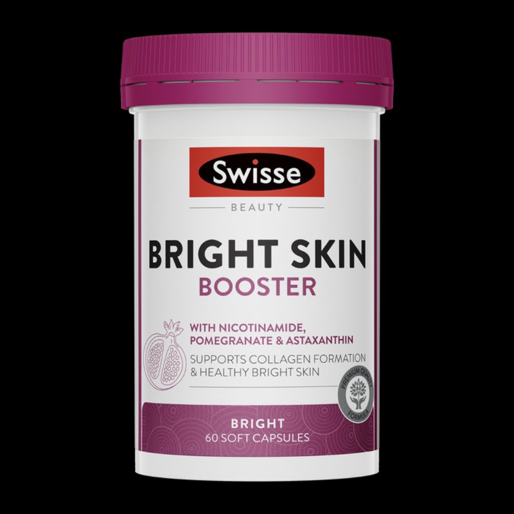 SWISSE BRIGHT SKIN BOOSTER ASTAXANTHIN GLUTATHIONE COLLAGEN AUSTRALIA