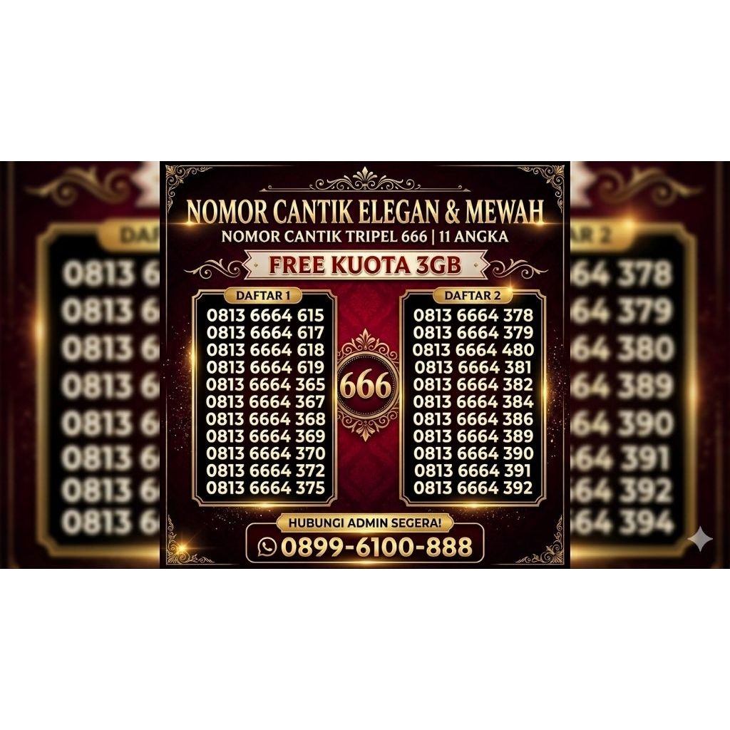 NOMOR CANTIK SIMPATI 11DIGIT