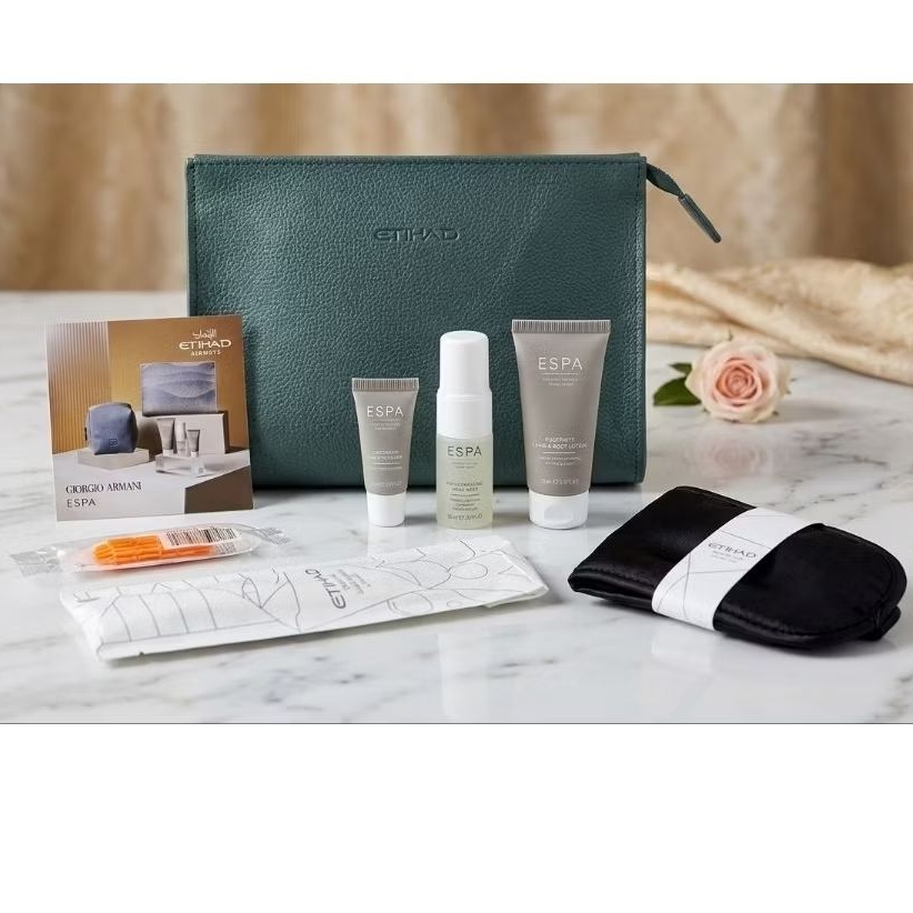 Tas Hand Bag Amenity Kit Travel Etihad