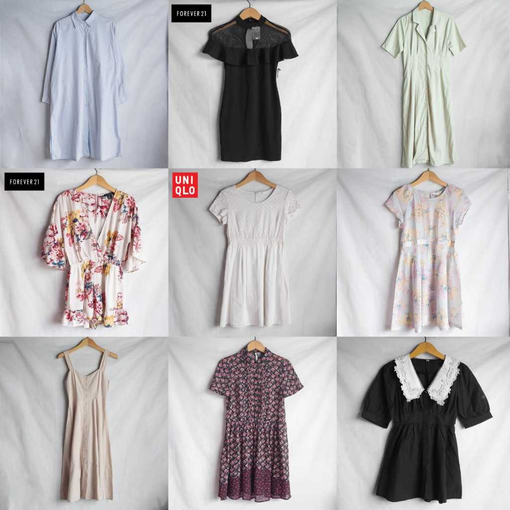 Dress Tunik Rayon Lengan Balon Panjang