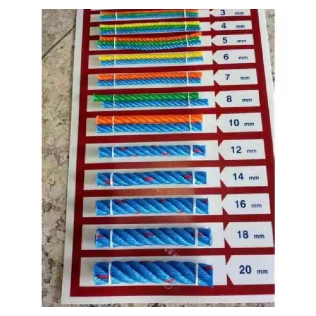 Tali Tambang Tampar Plastik Kuat 3mm sampai 6mm