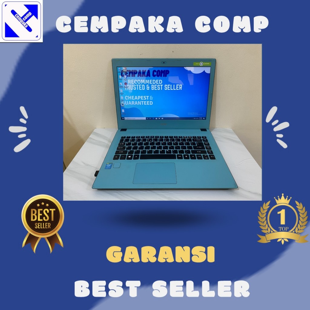 ACER ASPIRE E5-473G RAM 4GB SSD 128GB GARANSI