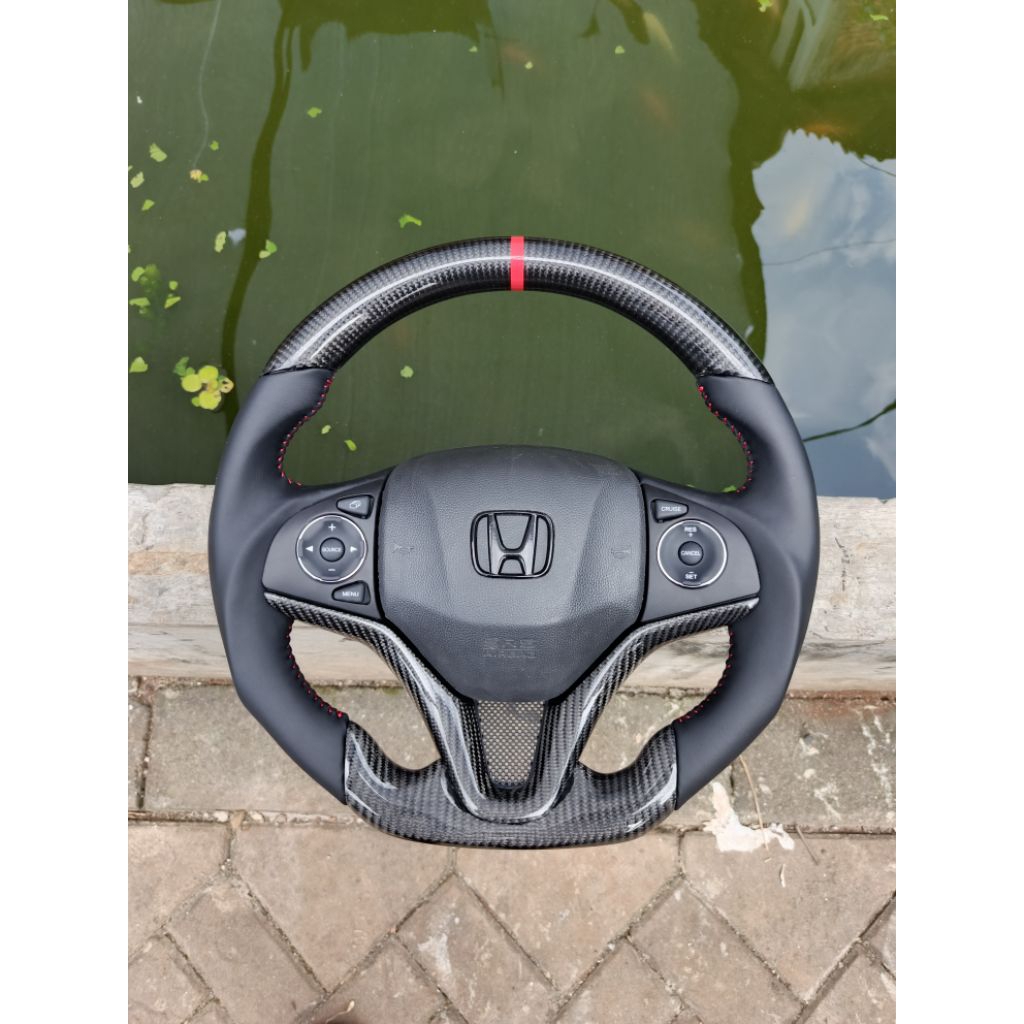 stir honda hrv / stir honda jazz gk5 custom carbon pnp kesemua honda