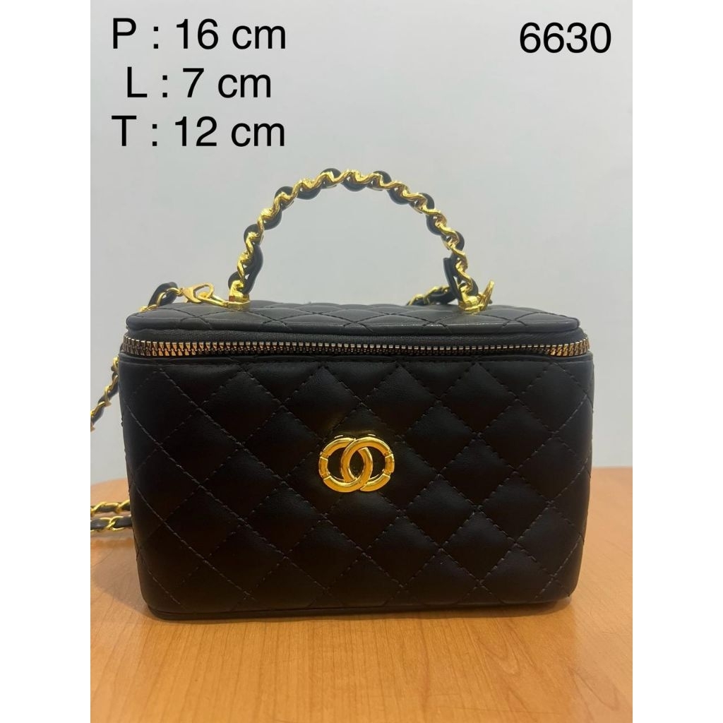 Tas Wanita Mini Vanity Bag Quilted