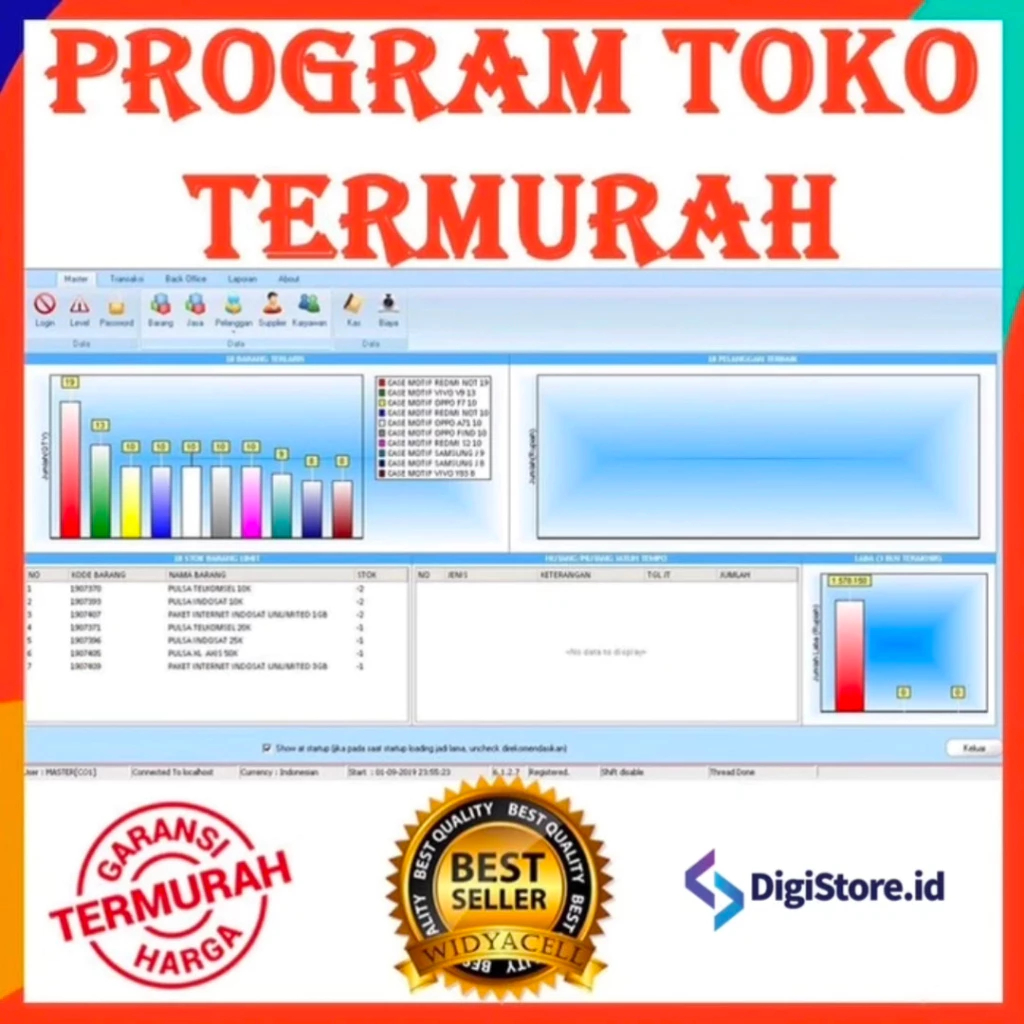 [GRATIS ONGKIR] PROGRAM SOFTWARE APLIKASI KASIR / PEMBUKUAN TOKO PERMANEN SEKALI BAYAR UNTUK BANYAK 