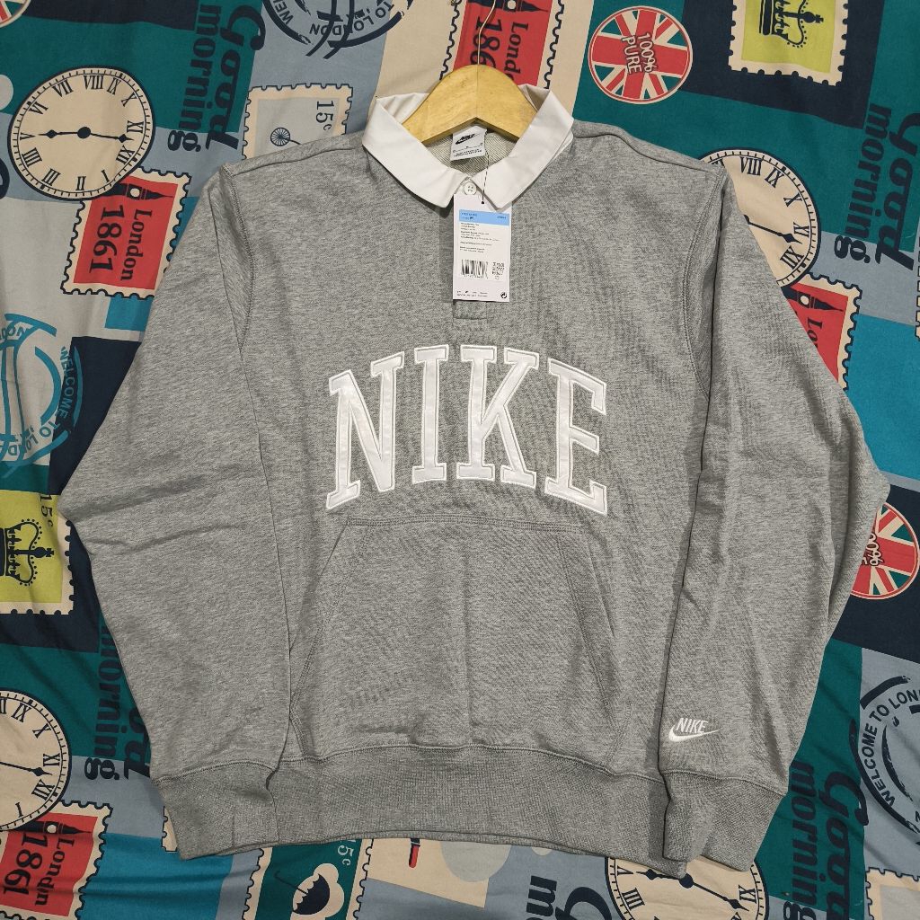 polo longsleeve nike center big logo