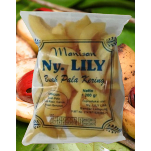 Manisan Pala Kupas Kering Ny. Lily Khas Lampung