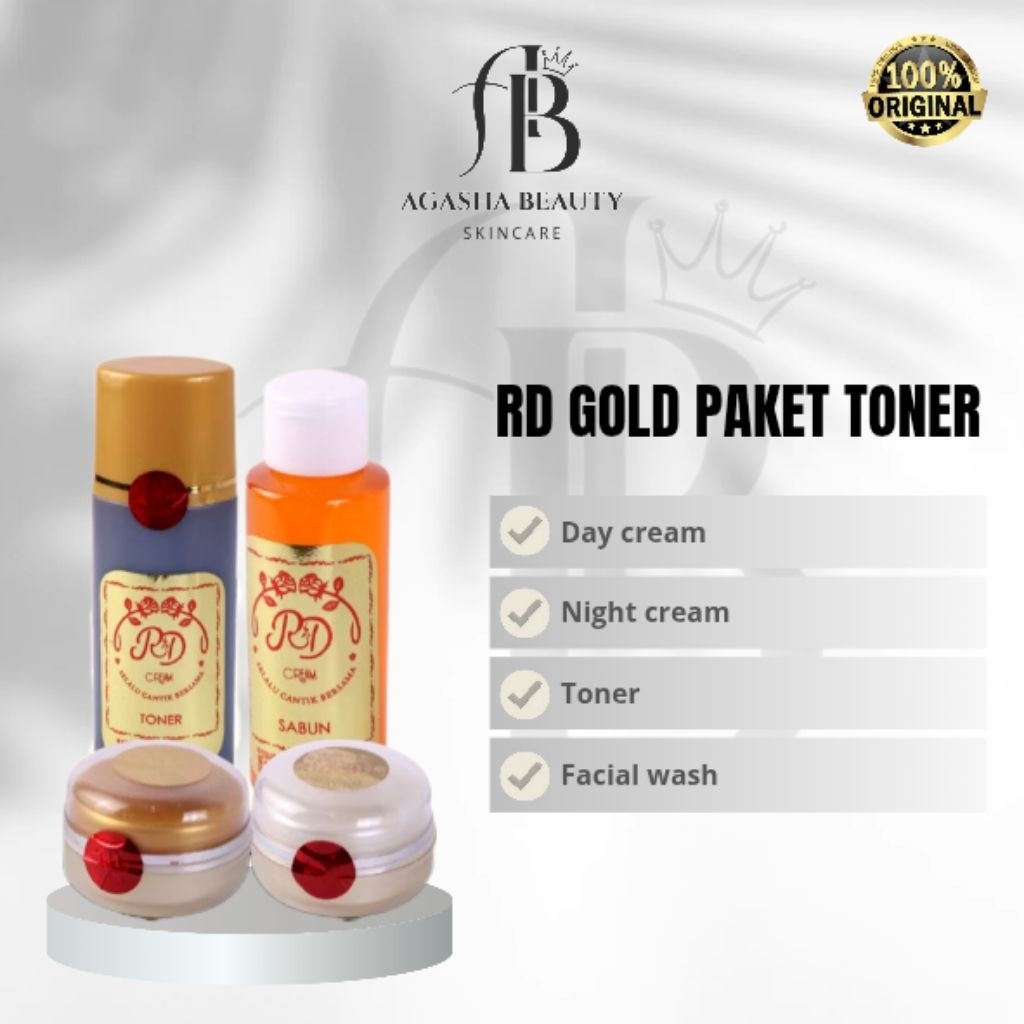 RD GOLD PAKET TONER/PAKET TONER RD Rinna Diazella skincare 100% original