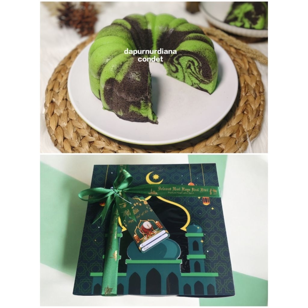 SPESIAL IDUL FITRI BOLU MARMER KETAN HITAM PANDAN KUKUS | BOLU MARMER | BOLU KETAN HITAM PANDAN ENAK
