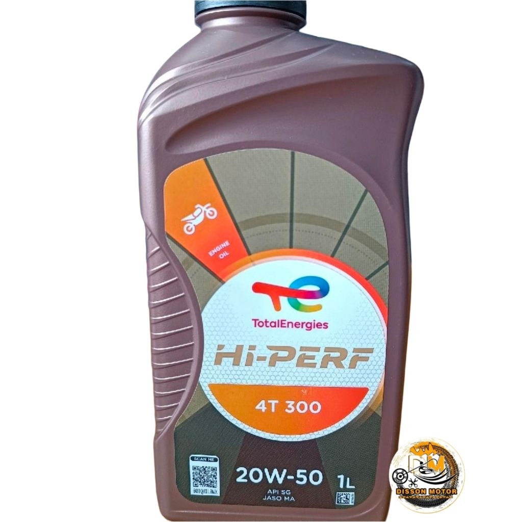 Oli Total Hi-Perf 300 20W-50 Oli Total Hi perf 300 Oli Mesin Motor Manual 800ml / 1.Liter