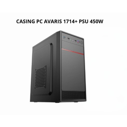 Casing PC Avaris 1714 Mini ATX/MICRO ATX Black ( TIPE DISESUAIKAN STOK )