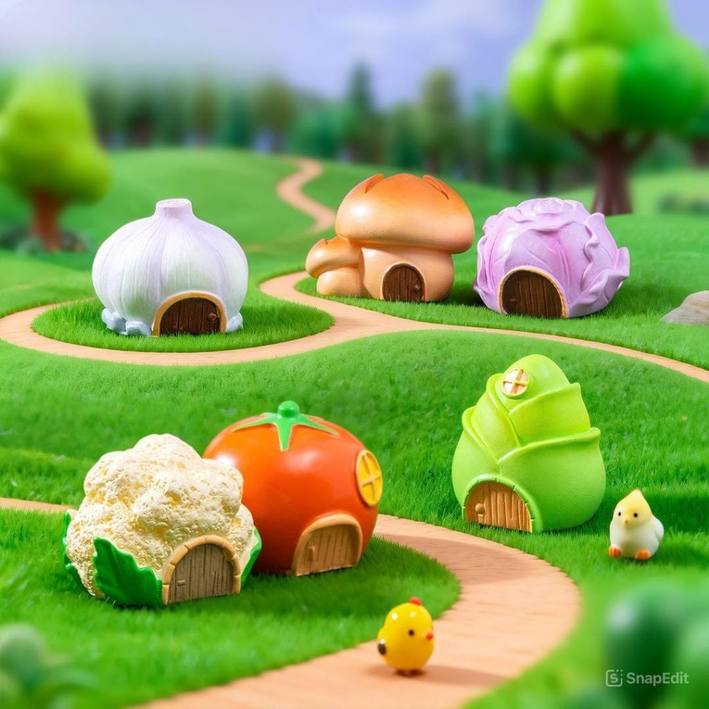 MINIATUR DIORAMA RUMAH BUAH SAYUR