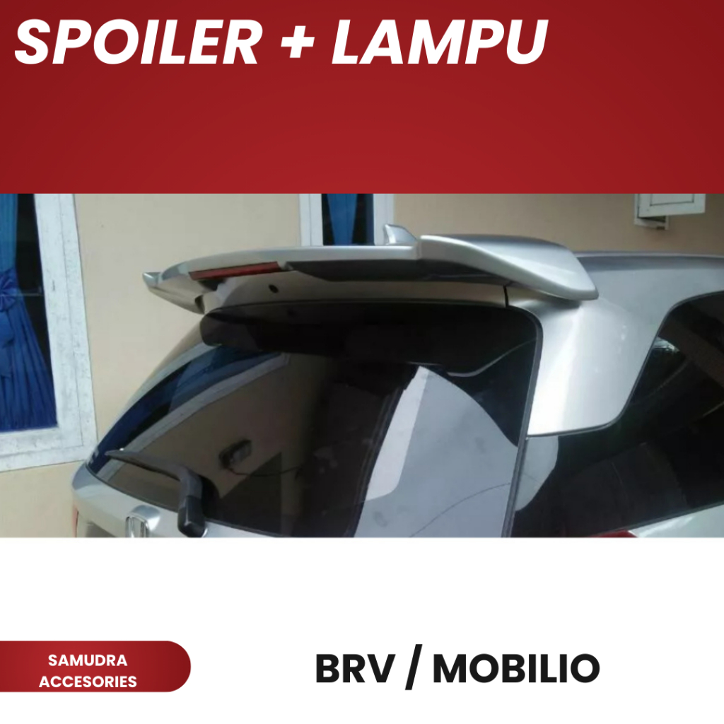SPOILER TOPI BELAKANG BRV / MOBILIO RS 2014 PLASTIK ABS