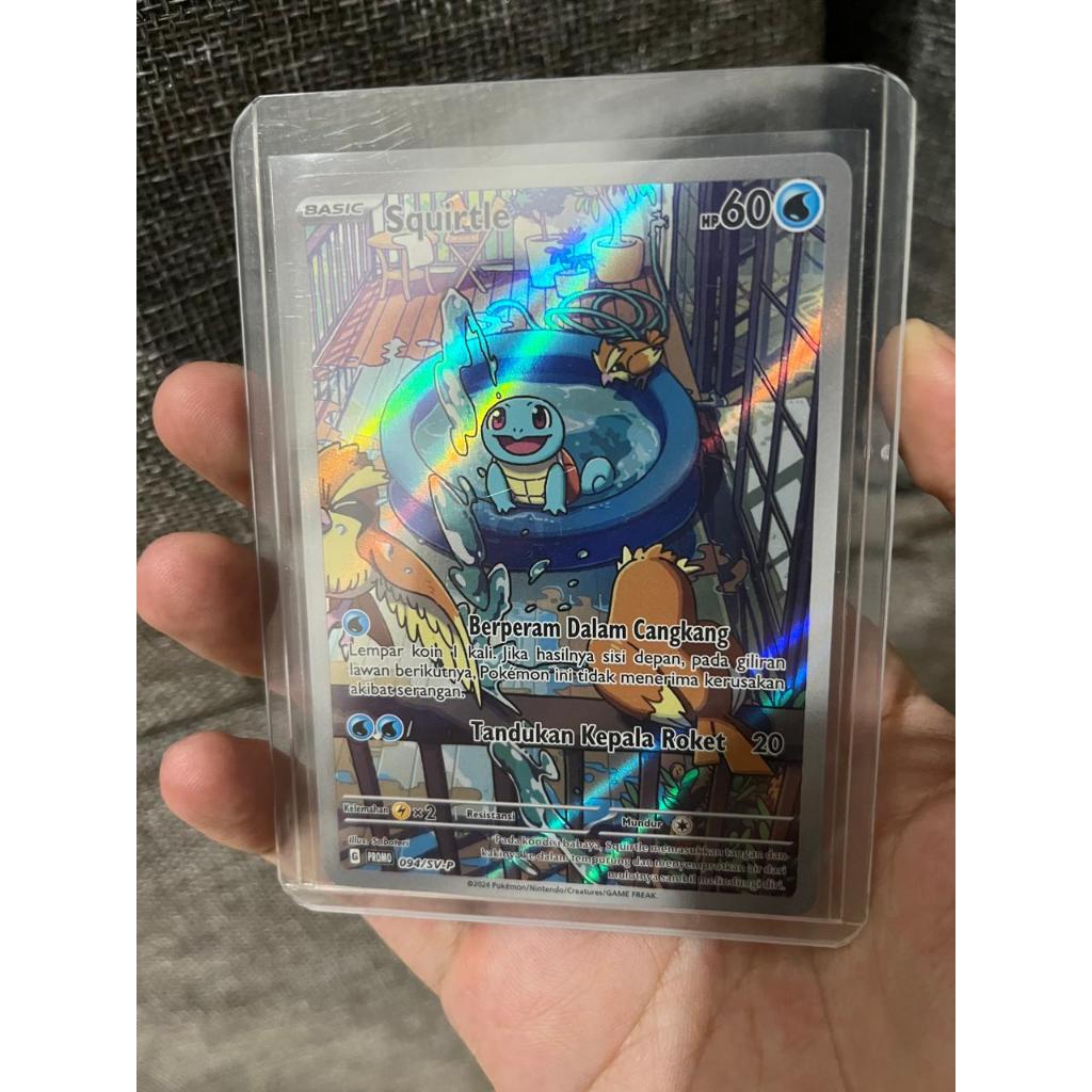 Squirtle AR Promo 094/SV-P Kartu Pokemon TCG ID