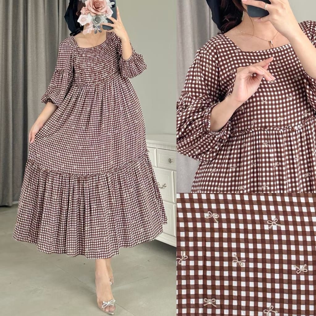 (G) Abel Dress By Amariel - daster rumahan jumbo katun viscose PREMIUM daster Bumil cantik elegant