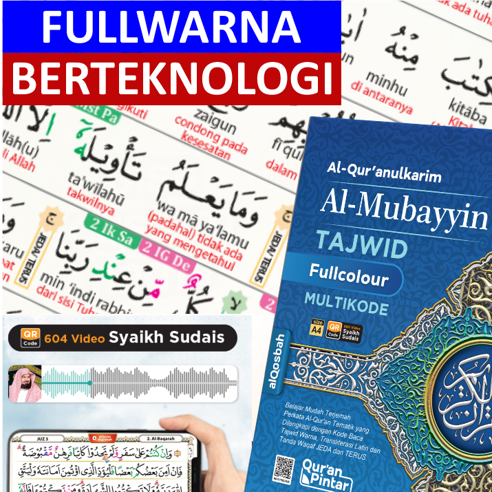 Alquran Latin dan Terjemahan Perkata Tajwid Berwarna Ukuran Sedang Untuk Belajar dan Tadarus Lengkap