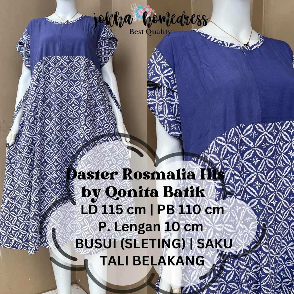 Daster Rosmalia Busui Hls by Qonita Batik Pekalongan
