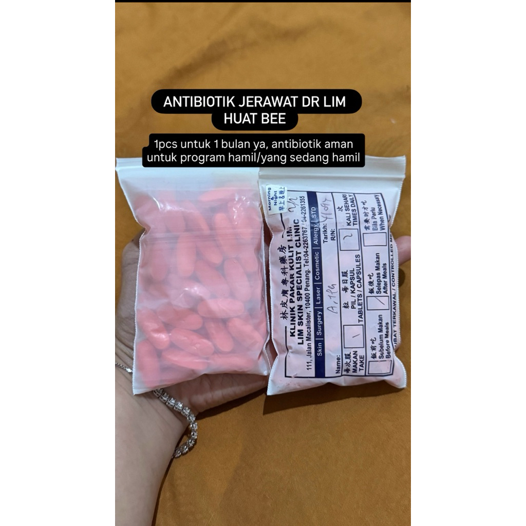 Antibiotik jerawat dokter lim huat bee penang
