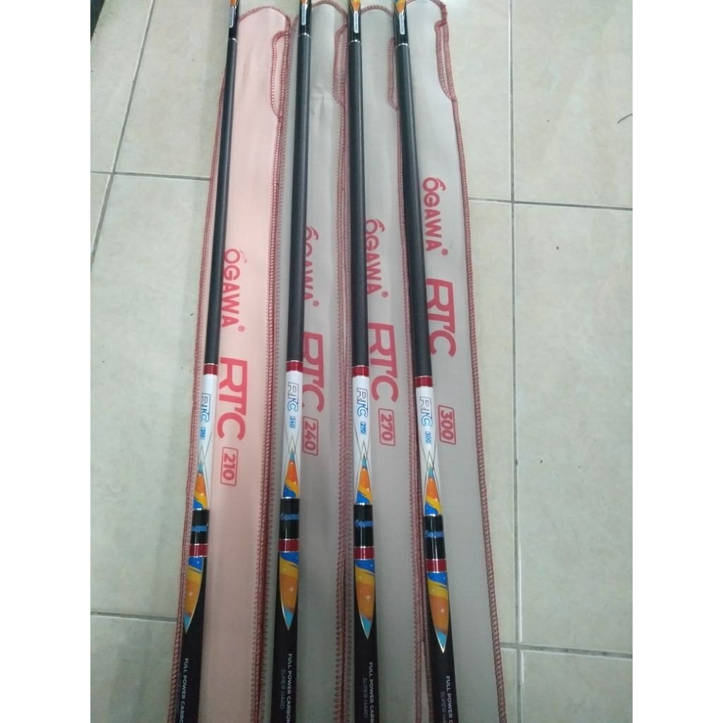 TEGEK /POLE / BEBEKAN JORAN PANCING OGAWA RTC uk 210. 240. 270. 300 FULL POWER CARBON SUPER KAKU