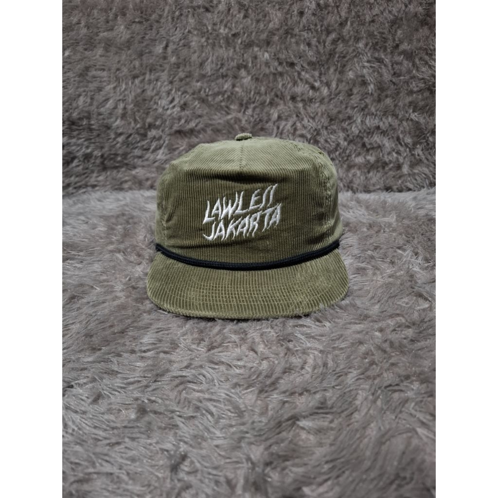 LAWLESS JAKARTA corduroy cap snapback original