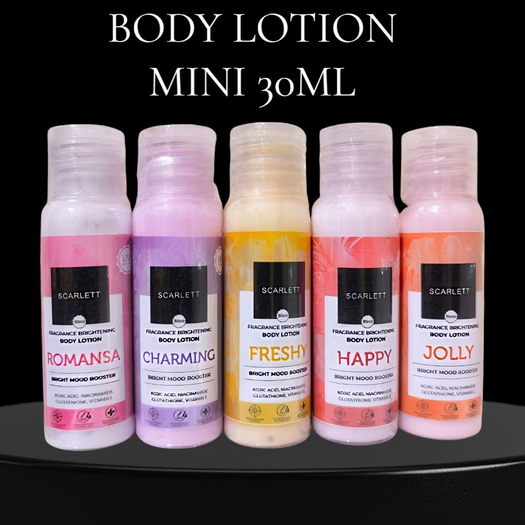 5 PCS SCARLETT BODY LOTION MINI 30ML