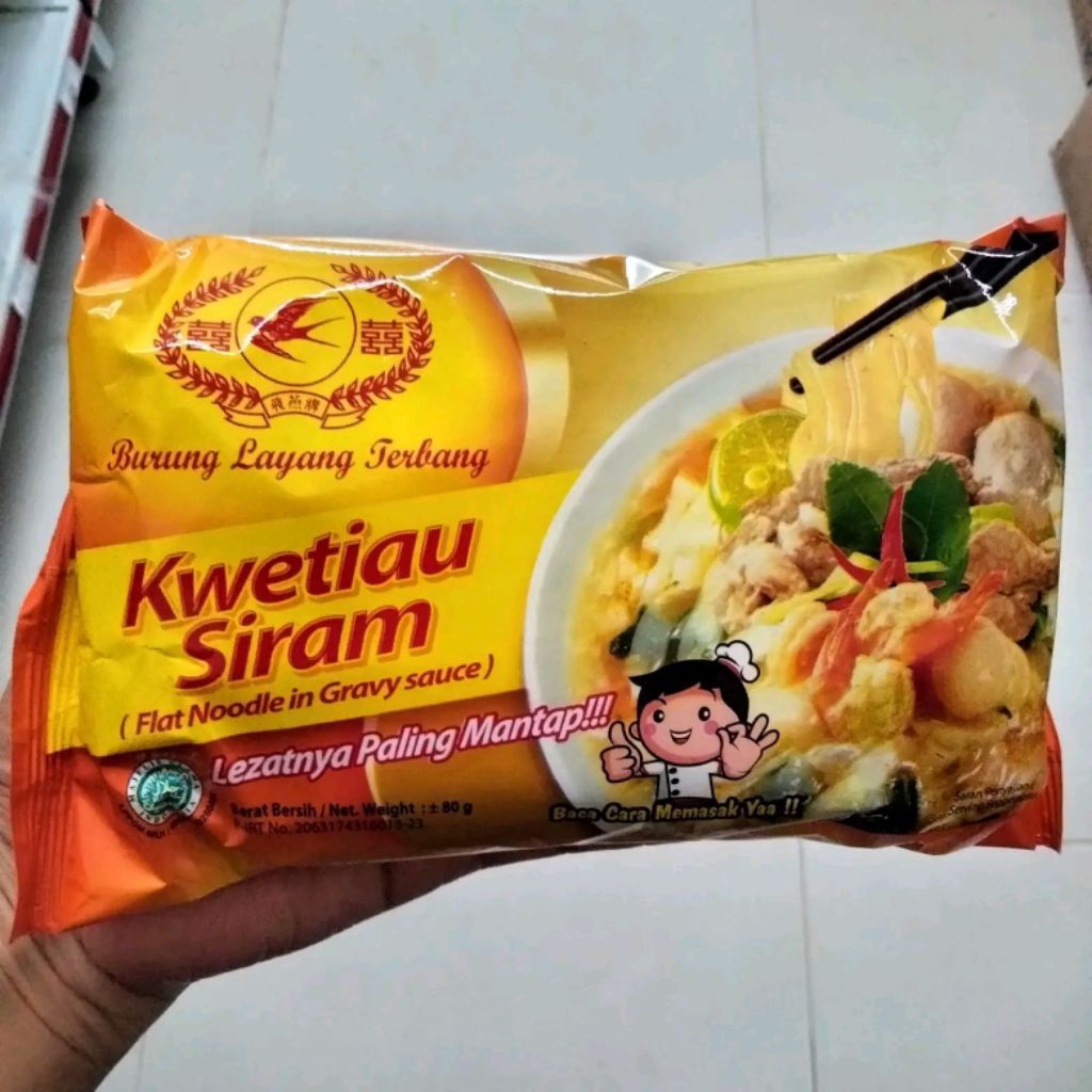 Kwetiau Siram Cap Burung Layang Terbang / Kuetiau Instan