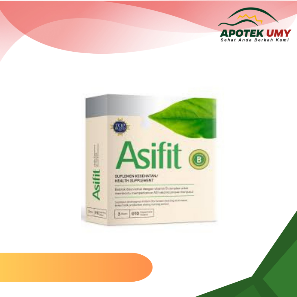 ASIFIT Suplemen ASI 30 Kapsul Membantu Produksi ASI Daun Katuk Vitamin B Dewasa