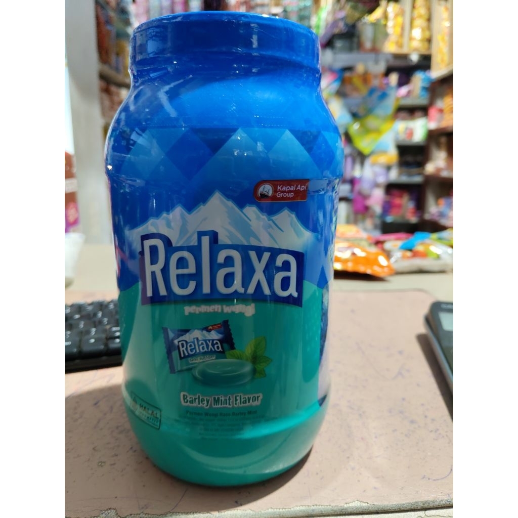 Relaxa permen toples isi 200 pcs 500 gr
