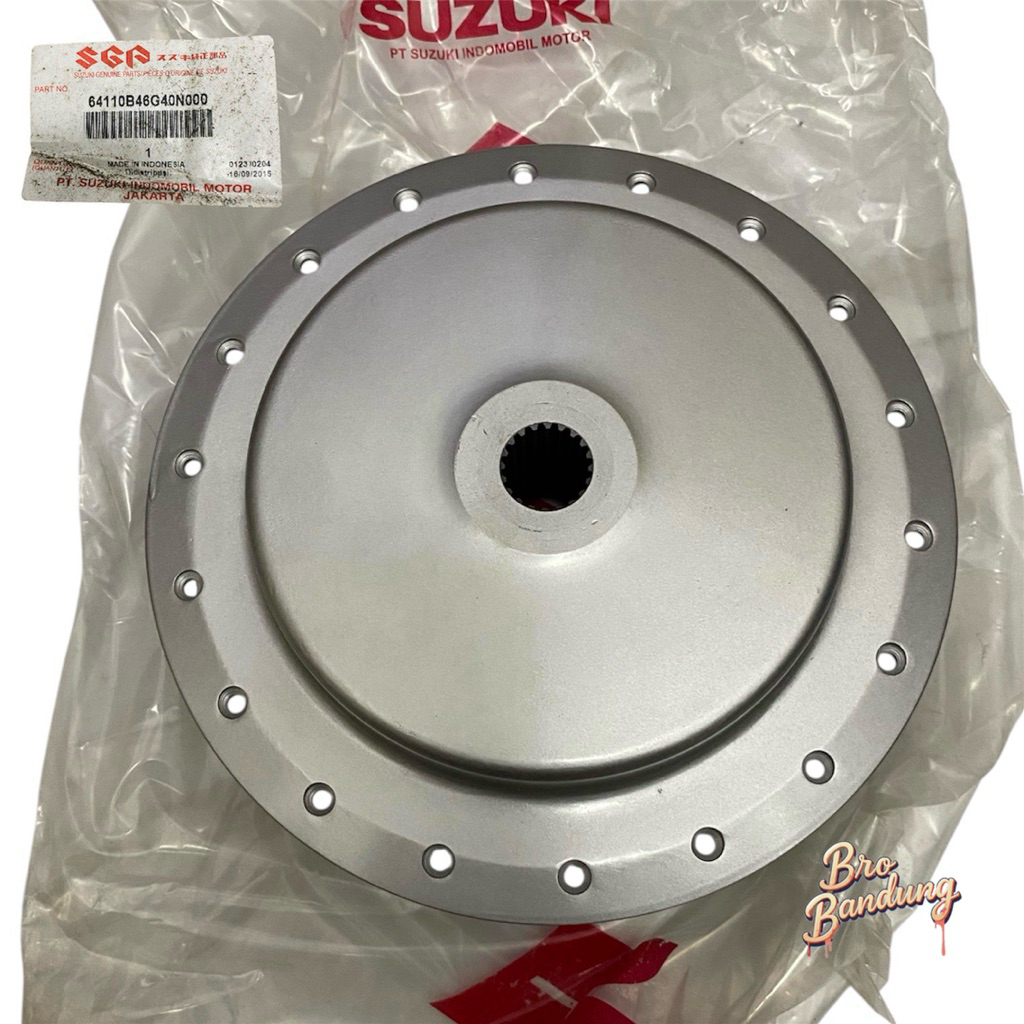 TROMOL BELAKANG SPIN 07/SKYWAVE/SKYDRIVE 64110-b46G40-n000 ORIGINAL ori sgp 20t 20 mata as besar