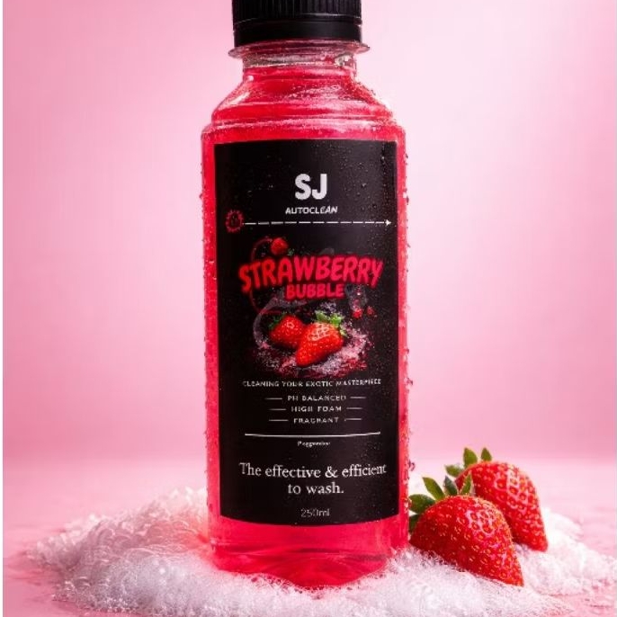 SABUN MOTOR & WAX 250ML – BUSA MELIMPAH – VARIAN STRAWBERRY