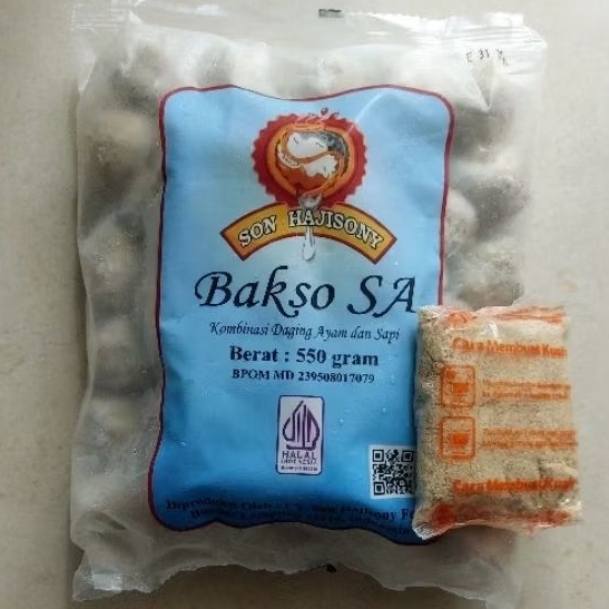 Bakso SA Bakso Sonhaji Sony Kombinasi Ayam Ukuran Kecil 550 Gram