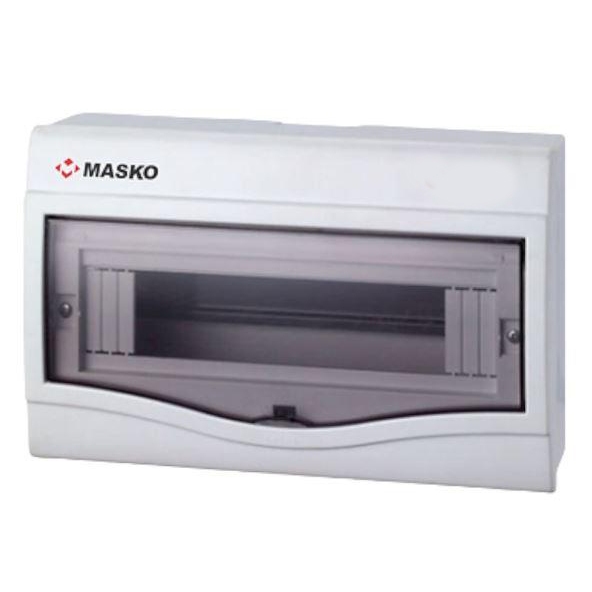 Box MCB 12 Grup Outbow Masko Box Panel MCB 12 Slot Indikator Lampu