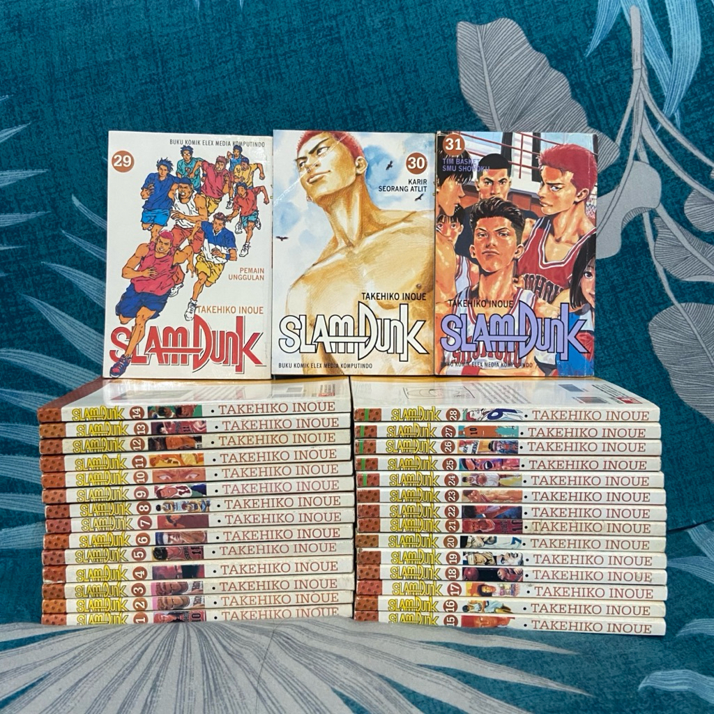 Paket Komik Slam Dunk Vol 1-31 Slamdunk Set Tamat Fulset Fullset Lengkap