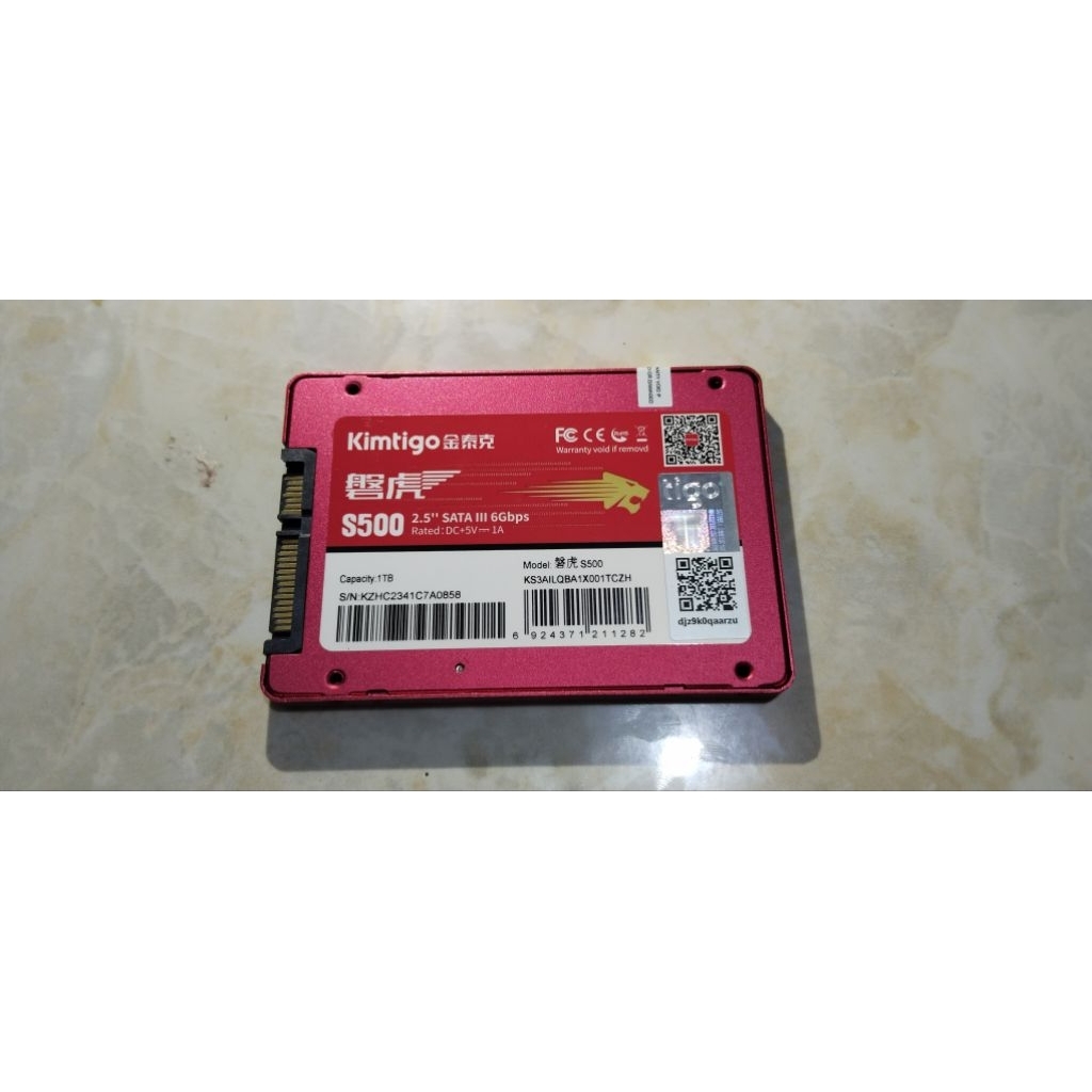 SSD Kimtigo 2.5 Inch 1 TB (Second Like New)