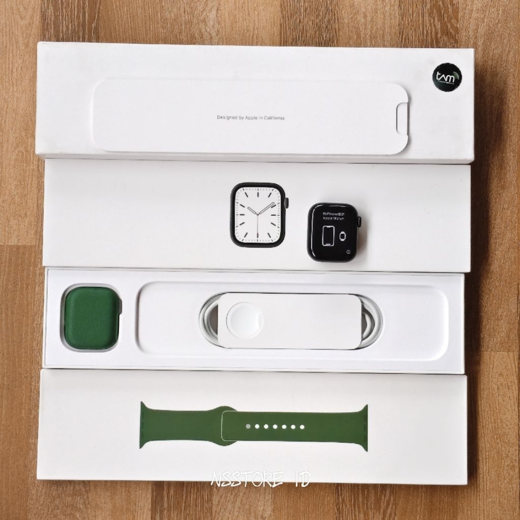Apple Watch Series 7 41MM Green Ex Resmi Ibox