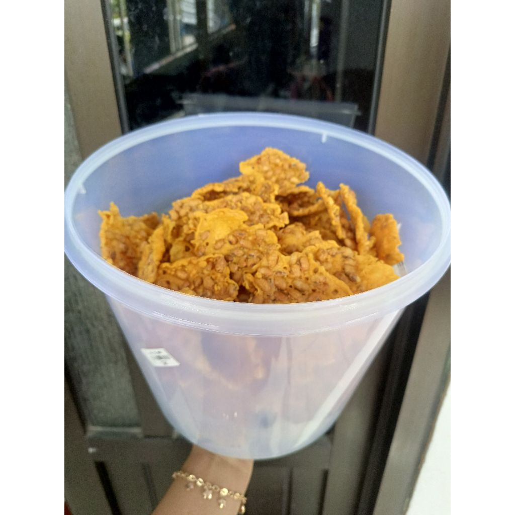 tambahan kemasan toples peyek 1Kg (untuk menghindari remuk)