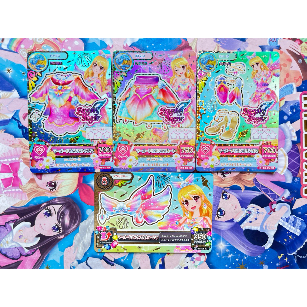 Kartu Aikatsu Premium Asli Mermaid Pisces Ichigo Hoshimiya Angely Sugar Consellation Zodiak Original