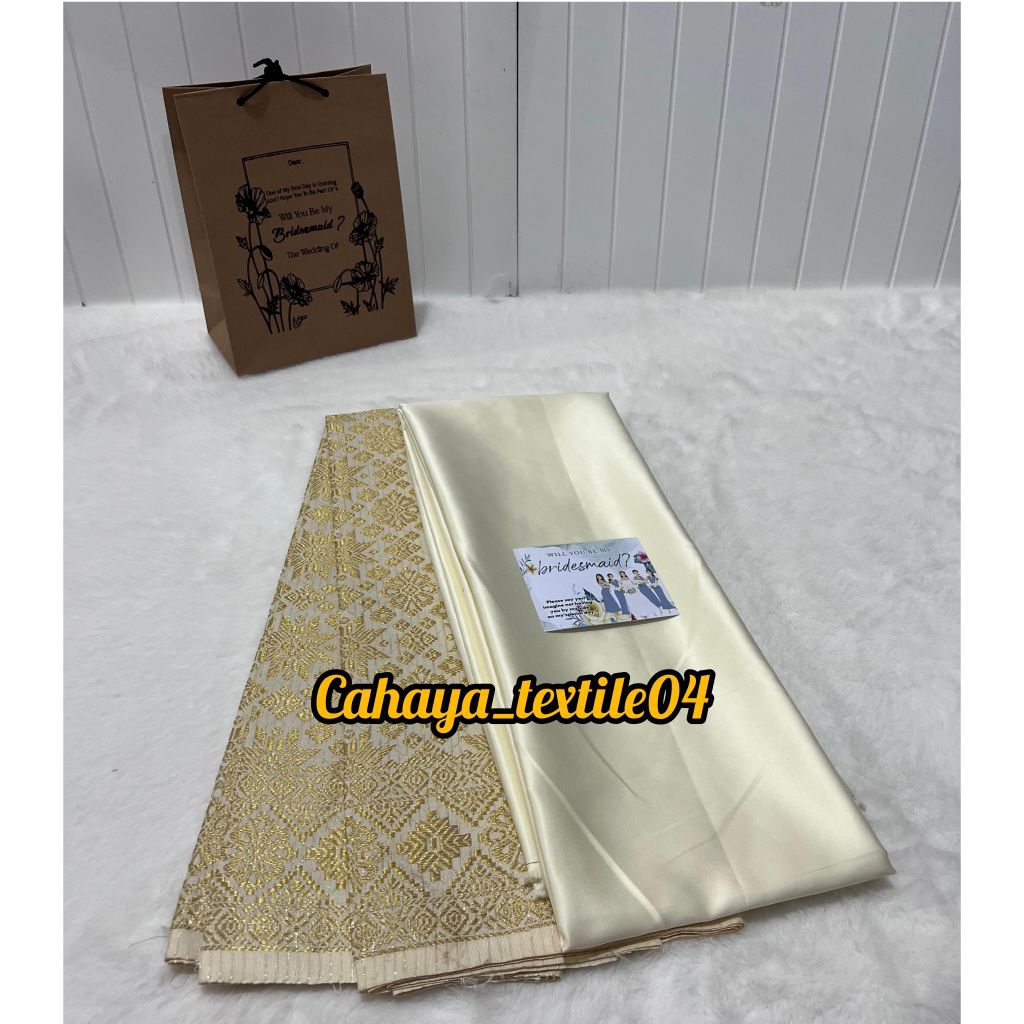 paketan Bridesmaid Bahan Songket dan Satin/Paketan Bridesmaid Nikahan/Paketan Baju Wisuda
