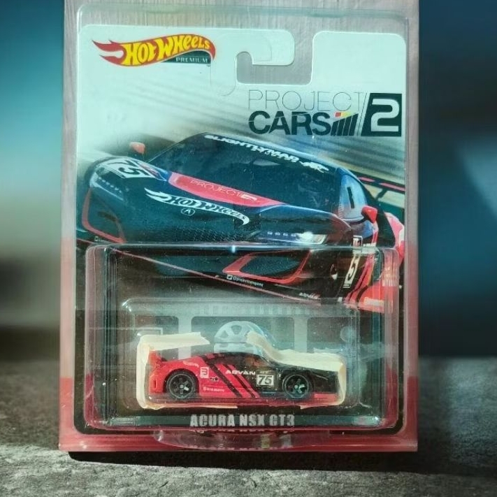 Hotwheels Acura NSX GT3 Merah red project cars 2 rare