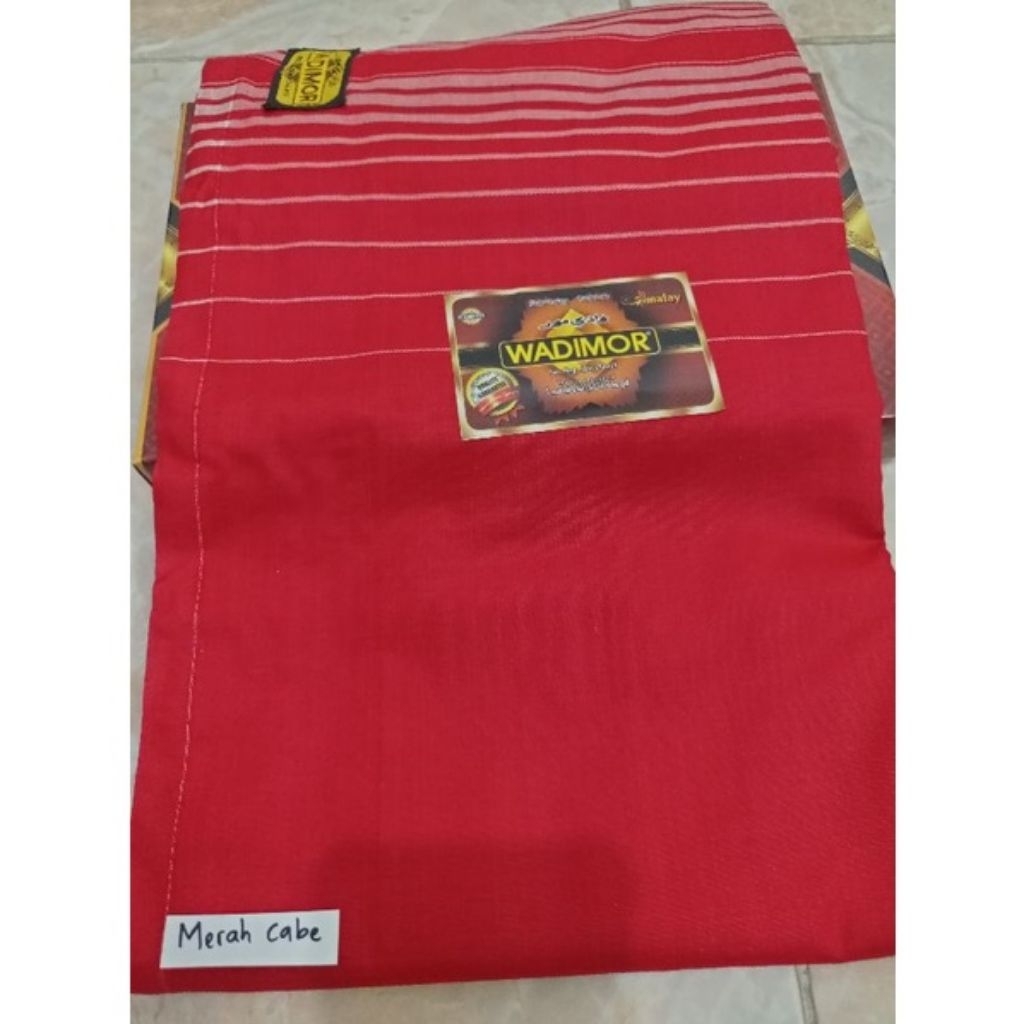 FREE ONGKIR sarung wadimor warna merah cabe