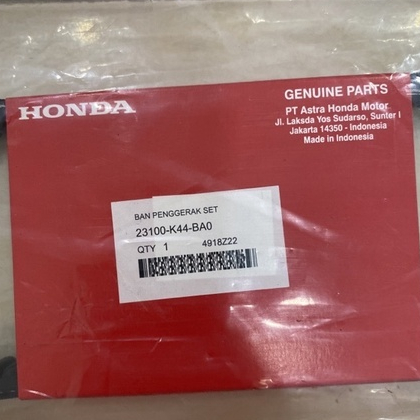 23100-K44-BA0 HGP AHM 100% ORIGINAL VANBELT SET BEAT POP BEAT SCOOPY ESP 23100K44BA0 SCOOPY FI 2018