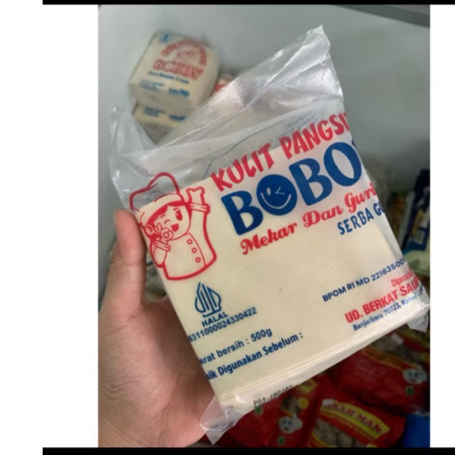 kulit pangsit boboy/kulit pangsit mentah/kulit pangsit frozen murah meriah