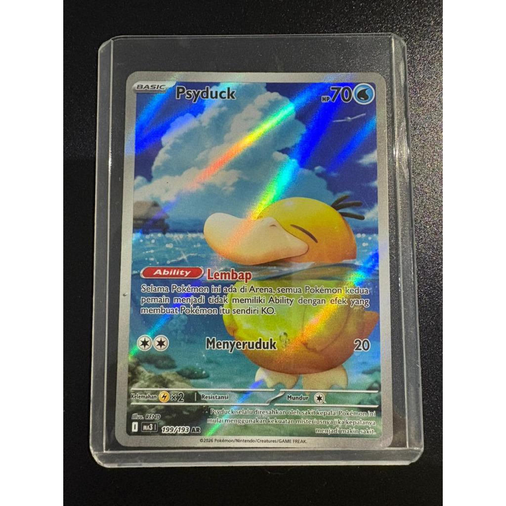 Kartu Pokémon TCG Indonesia - Psyduck 199/193 AR (Art Rare) - Mega Impian MA3