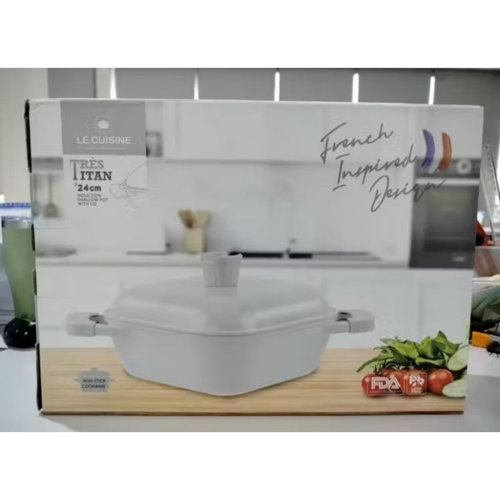Le Cuisine Cookware Shallow pot 24 cm Tres Titan / Panci Premium / Panci Lebaran