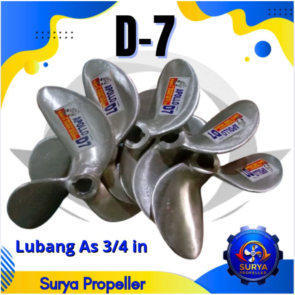 Kipas Perahu D.7 baling-baling 3daun
