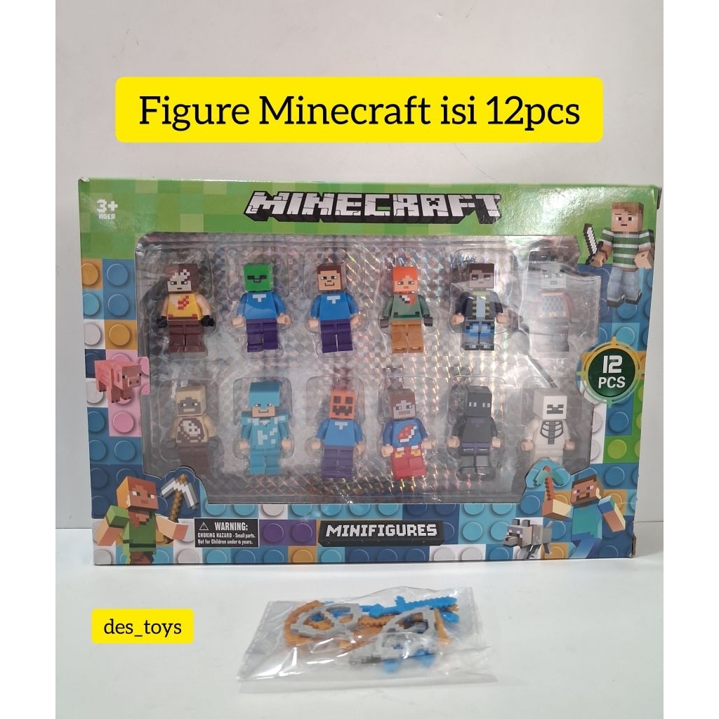 NEW!!! MAINAN ANAK MAINAN FIGURE KARAKTER ISI 12PCS/BRICK ORANG-ORANGAN BONGKAR PASANG KARAKTER SUPE