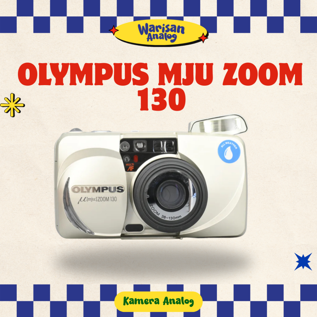 KAMERA ANALOG OLYMPUS MJU ZOOM 130 | REUSABLE CAMERA FILM 35MM | KAMERA FILM